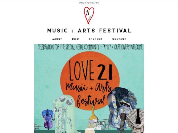 Love 21 Music Festival homepage